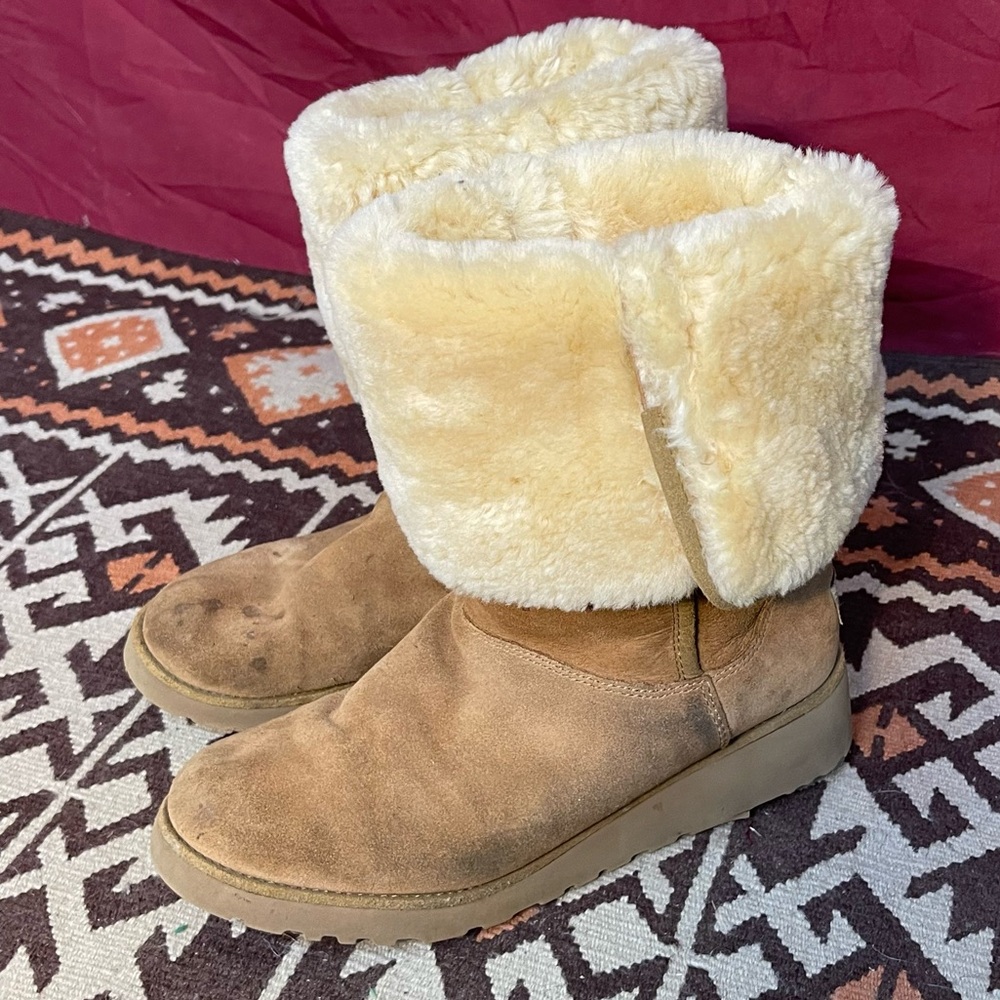 UGG Kara Classic 1013429 Tall Boots Chestnut Size 8